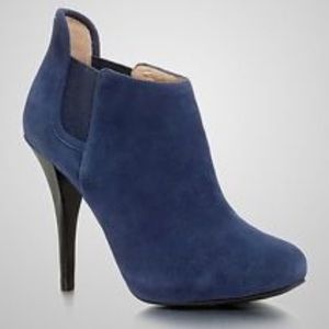 Guess Ortena Blue Suede Bootie